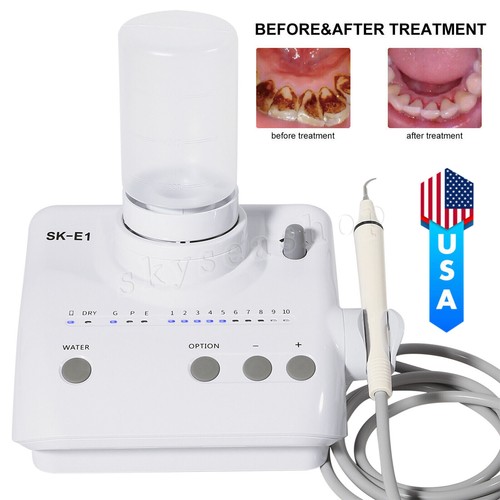 Escalador piezoeléctrico ultrasónico portátil dental 2* botellas aptas para Cavitron EMS pieza de mano UPS - Imagen 5 de 18