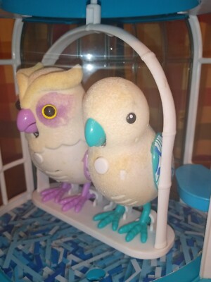 Little Live Pets Bird & Cage Interactive Polly Pearl Parakeet Sound WORKS!