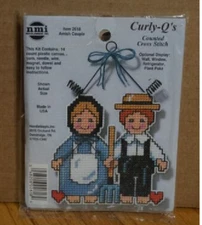 NMI Needlemagic Inc. Curly Q's Amish Couple Count. Cross Stitch Kit #2618