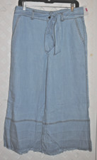 FRESH PRODUCE Small High Waist Wide Leg Light Weight Blue Lyocel Denim NWT 89