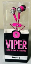 iWorld Viper Earbuds with Microphone for Hands Free Talk 3.5 mm Noise Isolating