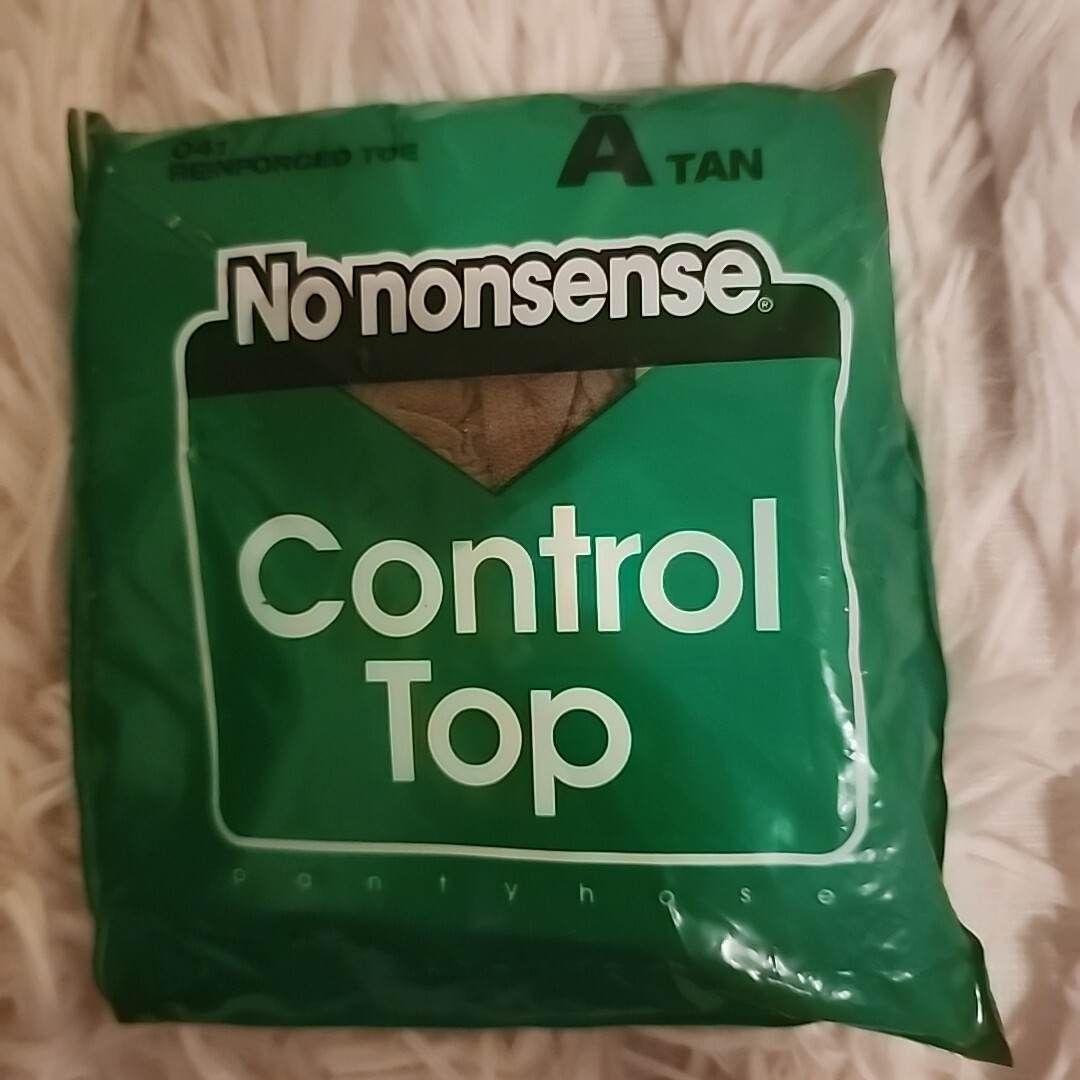 No Nonsense Control Top Pantyhose Reinforced Toe Size A Tan 1 Pair eBay
