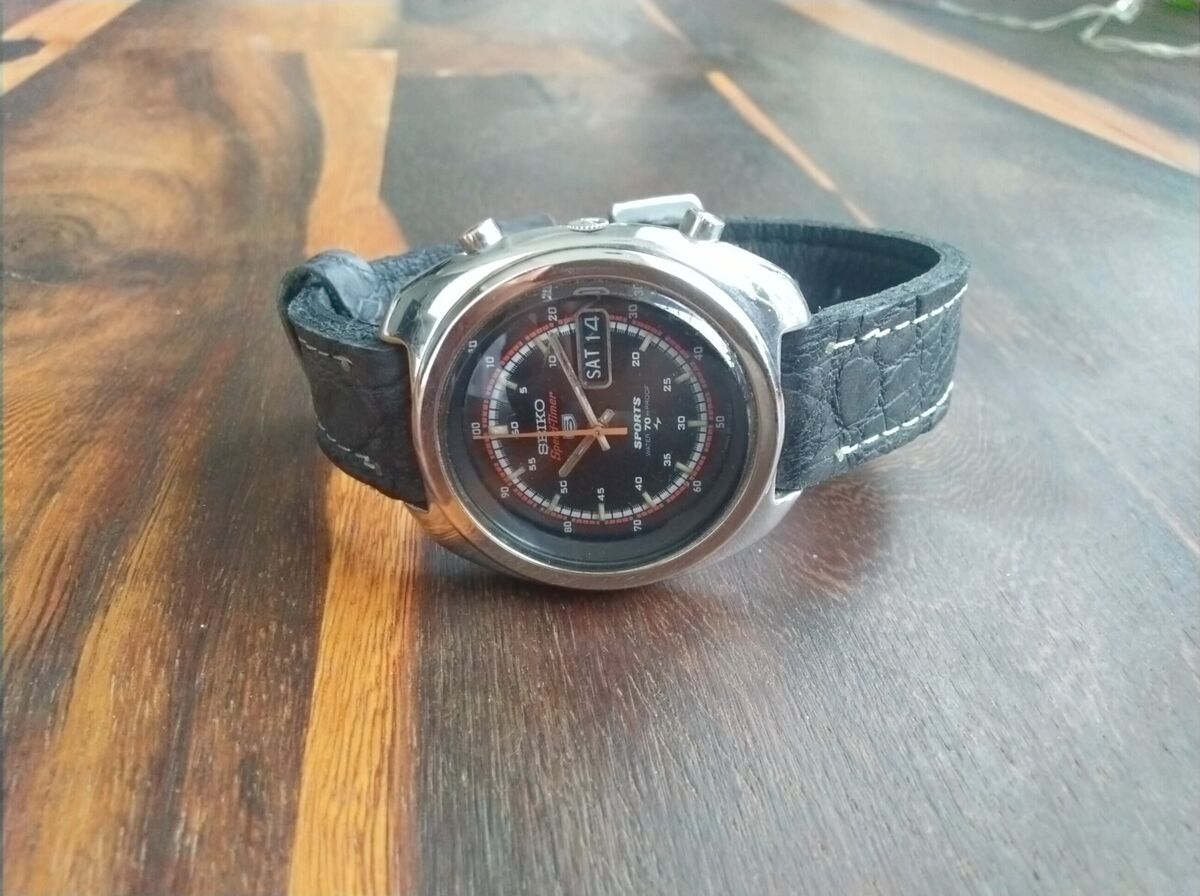 Seiko 5 Sports watch Speed-timer 7017-8000 Flyback Seiko 5 Sports watch Speed-timer 7017-8000 Flyback