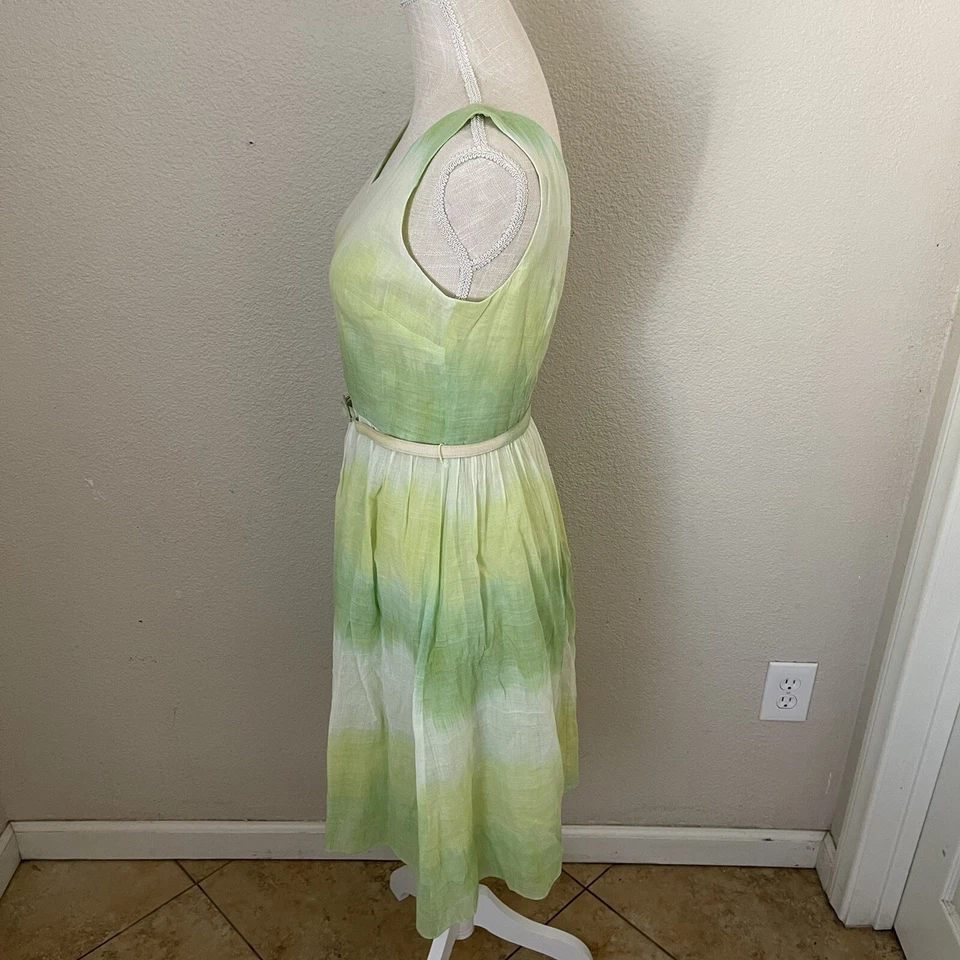 DAVID MEISTER Summer dress Lined Cotton Tank Belted Festival Vibe - Image 2 of 4