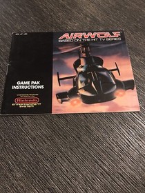 Airwolf Con Manual (Nintendo NES, 1989) Aut&eacute;ntico Y Probado