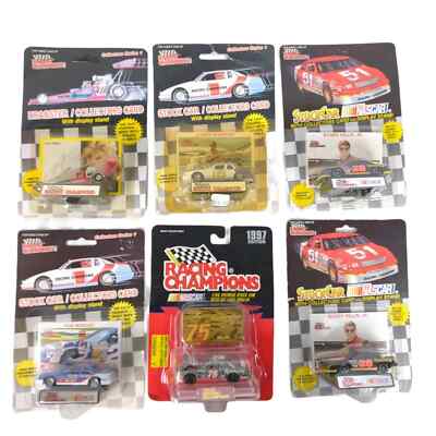 Vintage Set of 6 Racing Champions NASCAR Die Cast Race Stock Cars & Dragster