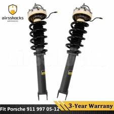 Pair Rear Shock Absorbers Struts Assembly w/ PASM Fit Porsche 911 997 05-2012