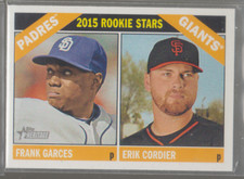 2015 Topps Heritage #27: Frank Garces/Erik Cordier