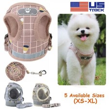 Pet Small Dog Puppy Harness Leash Set Reflective Mesh Vest Chest Strap XS-XL
