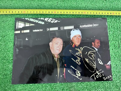 Photo Dédicacée De Francesco Totti (AS Roma) - Tirage Original, Autographe