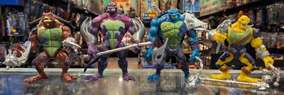 Lot of (4) TMNT Fast Forward Dark Turtles Action Figures Complete 2006