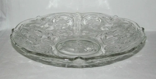 McKee Glass ROCK CRYSTAL Clear Large Low Flat Fruit Bowl