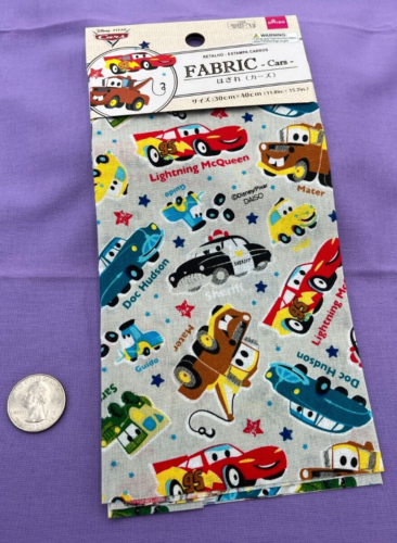Disney Cars Fabric - 15.7" x 11.8" - Race into Creativity with Lightning McQueen - Picture 3 of 3