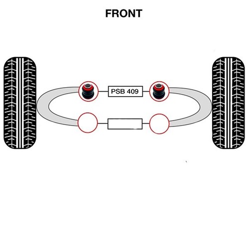 2x Toyota 4 Runner (89-98) Front Upper Arm - Front Polyurethane Bushings Kit - Picture 2 of 4
