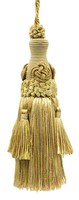 Elegant SchlüSsel Quaste Akzentuierte W/Rosette & Quasten,Farbe 8633 [Verkauft