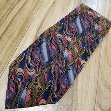Vintage J Garcia Silk Neck Tie PLANT PERSON Collection Five 57" Classic 90s Art