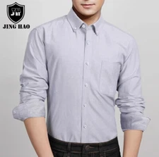 JingHao Men's Linen Shirts Short Sleeve Casual Shirts Button Down Shirt for Men