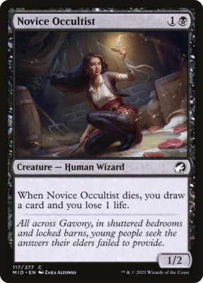 x4 Novice Occultist MID MTG 117/277 COMMON M/NM 4x