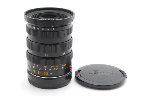 [Near MINT] Leica Tri-Elmer-M 28-35-50mm f/4 E55 ASPH Black lens from JAPAN