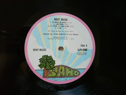 Roxy Music Self Titled Debut Vinyl UK 1972 Island Pink Rim 1st Press A1/B1 LP - Bild 2 von 13