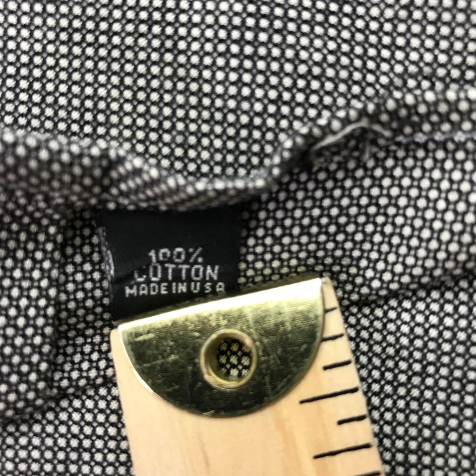 Bullock & Jones Shirt Mens XXL 2XL Geometric Button Up Long Sleeve USA Made - Image 4 of 4