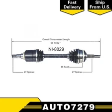 For 1992 1994 Nissan Maxima GXE & 1990 1992 Stanza Front Left CV Axle CV Joint
