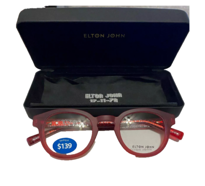 Elton John Kenneth Frames Eyeglasses Glasses Cream Soda Red  display picture 2