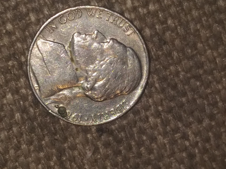 1980 p jefferson nickel error it has a error on the 1980 - Image 2 of 4