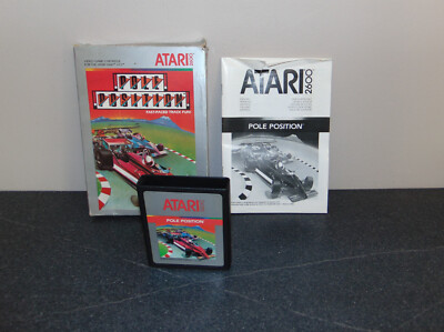 Pole Position (Atari 2600) Patrone mit Anleitung & Box (1982-87) komplett