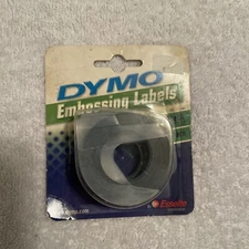 Dymo Embossing Labels Black 3/8" x 12' 2 Pack 99741