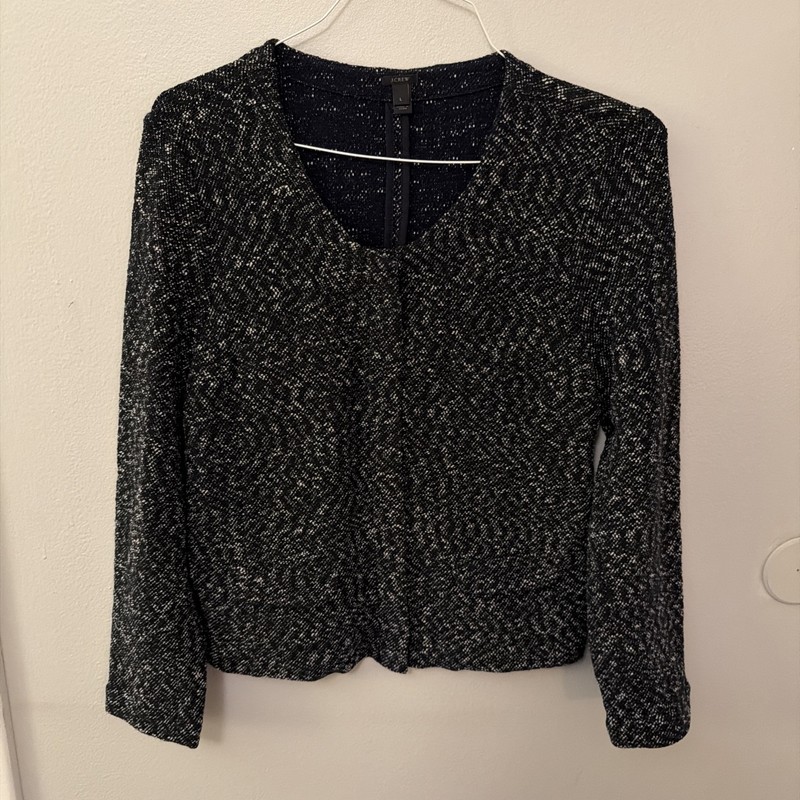 J Crew Women’s Zip Close Blouse Blue Size L