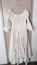 Cream Cottagecore / Renaissance Corset Dress