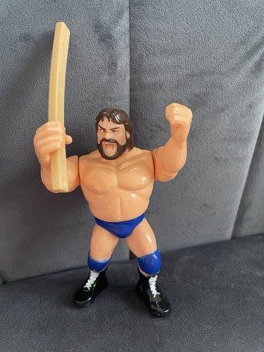 WWF Hasbro Hacksaw Jim Duggan Wrestling Figure Wit...
