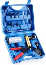 Brake Bleeder Kit with Hand Vacuum Pump and Adapters, Brake Bleeding Kit for Bra