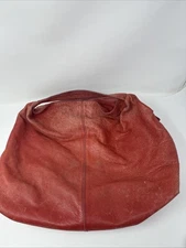 Vintage Furla Leather Red Bag. Magnetic Snap Closure