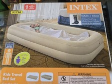 INTEX 93796 Kidz Travel Bed Set 42" x 66" x 10"  High Output Hand Pump NEW 