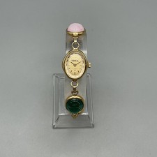 Renaissance Scarab Beetle Gemstone Ladies MOP Watch New Battery 22MM 7.5\