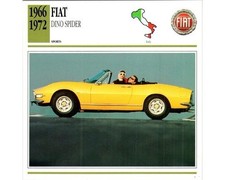 Cards Of Knowledge Fiat Dino Spider Ferrari V6 Pininfarina 1991 Trading Card