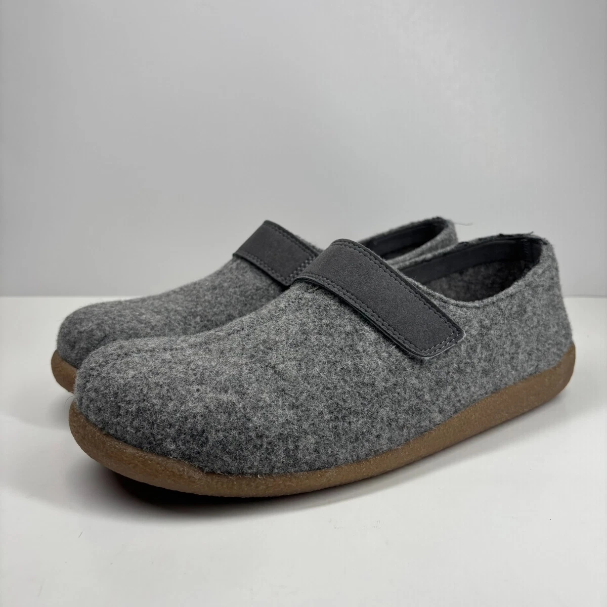 Sanita Unisex Gray Felted Wool Slide Mule Slipper Indoor/outdoor 42 - W11.5 / M9 sanita-varde-unisex-slipper-in  main image 4