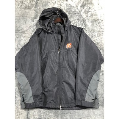 Storm Creek Mens XL Black Hooded Windbreaker Jacket Trenex Advantage Full Zip