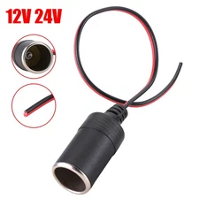 30CM Car Cigarette Lighter Charger Adapter Cable Female Socket Plug Connector