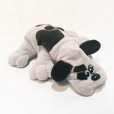 Pound Puppies Newborn Dog Tonka Plush Stuffed Animal 8" Gray Brown 1985