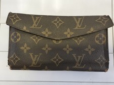 Vintage 80 s Louis Vuitton Monogram French Company Snap Wallet Made in USA As Is