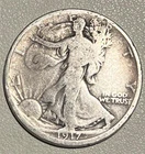 1917-P Walking Liberty Half Dollar 90% Silver US Coin Collectible