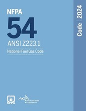 NFPA 54/ANSI Z223.1, National Fuel Gas Code, ...