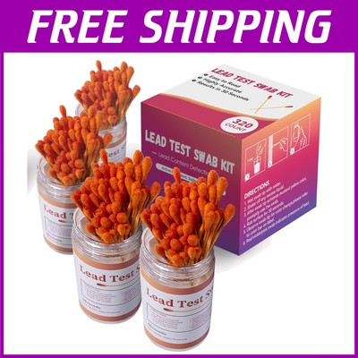 320-Count Lead Test Kit: Rapid Testing Swabs for Home Safety - 30-Second Results