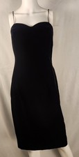 Cache* Black Velvet Dress 5/6 Minimalist Old Money Classic
