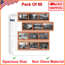 120 Film Holder 120-4, 60 Pack 120 Film Negative Sleeves Film Negative Storage