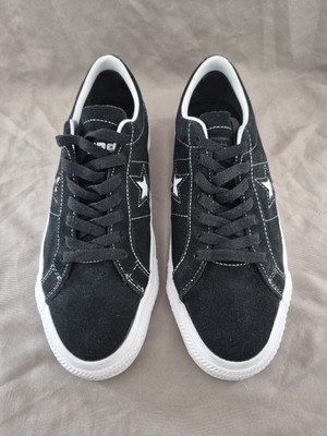 Converse One Star Pro Unisex Sneakers Size 8M Black And White Mens Shoes 
