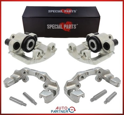 2x BREMSSATTEL + SATTELHALTER FÜR BMW 3er E30 HINTEN SATZ KIT
